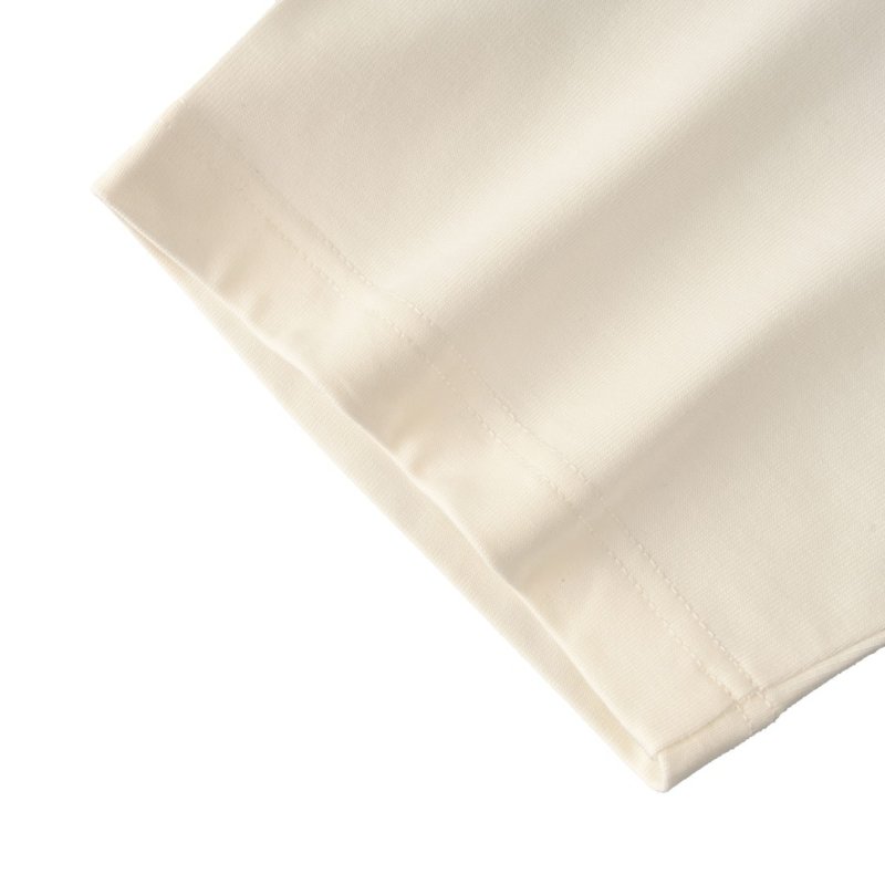 White Short Sleeve T-Shirt with Brown Pocket Detail view