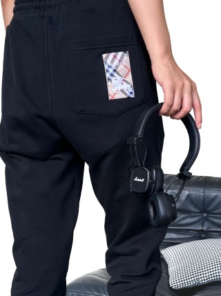 Black Drawstring Jogger Pants view 5