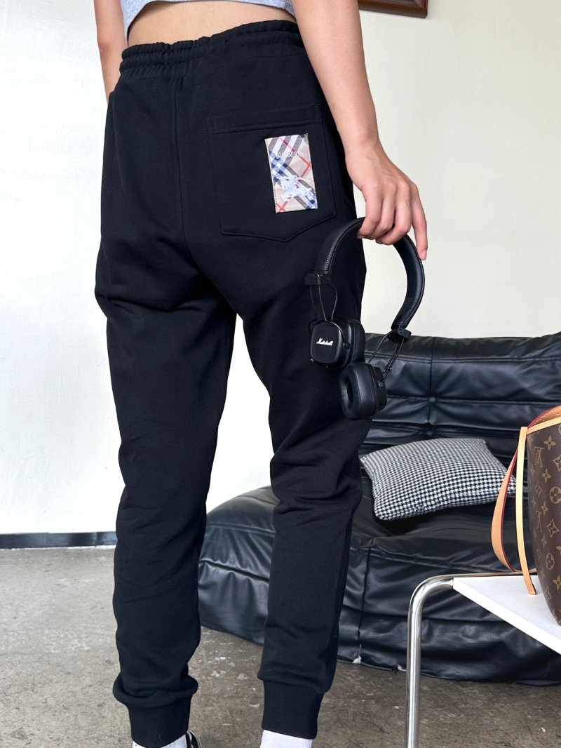 Black Drawstring Jogger Pants view