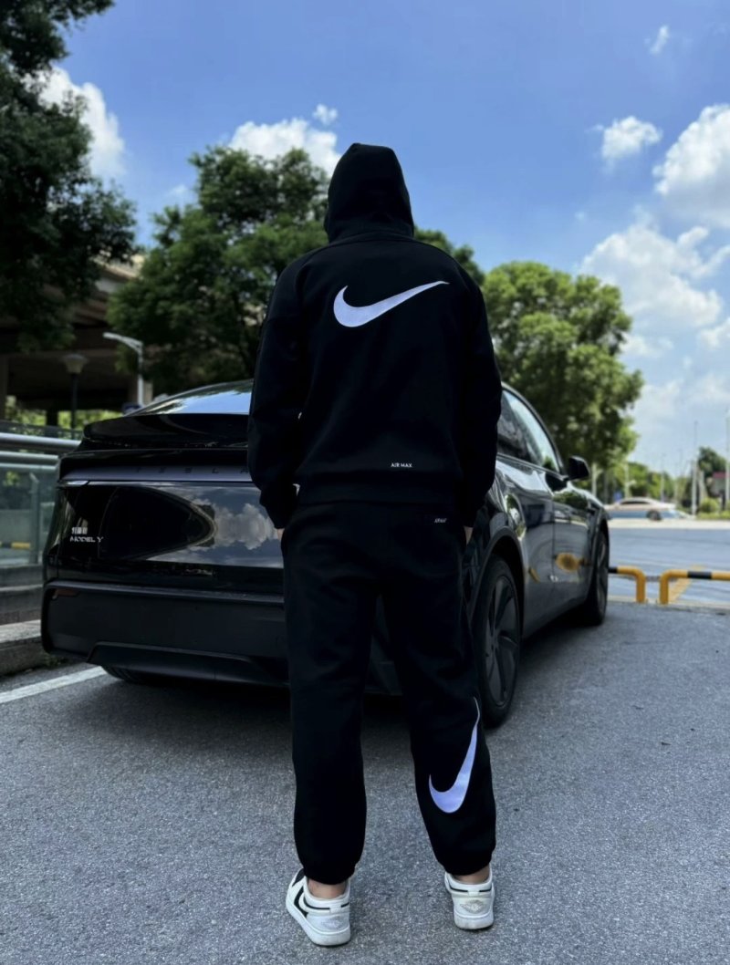 Nike Swoosh Black Windbreaker Jacket