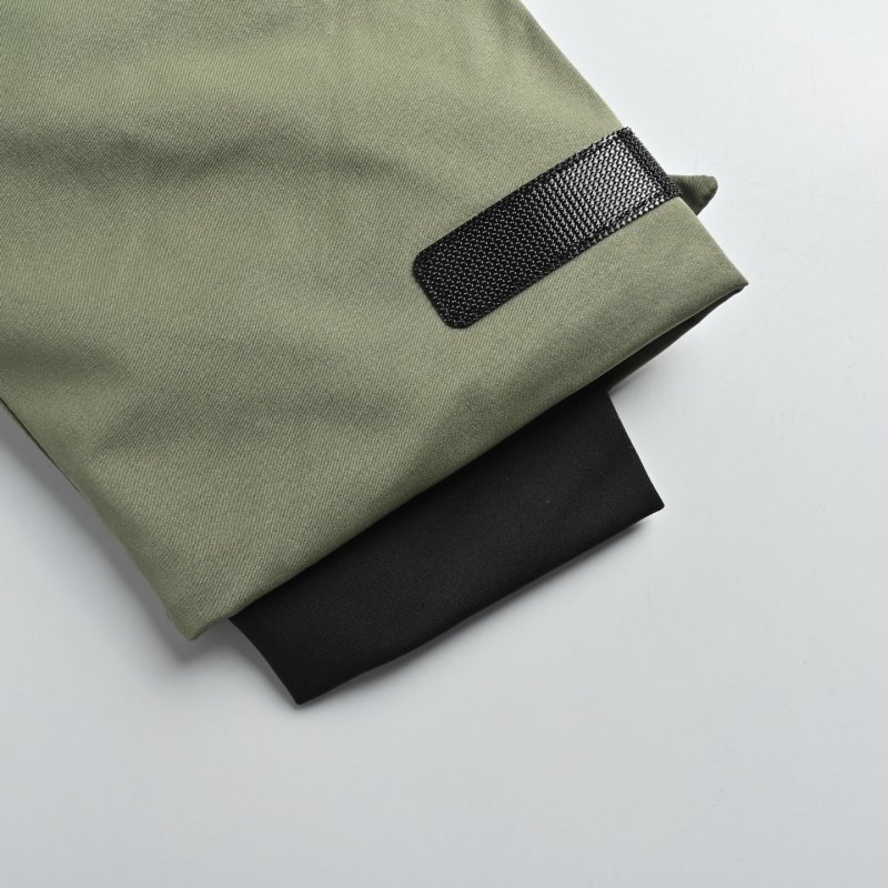 Sage Green Quilted Down Jacket with Hood view