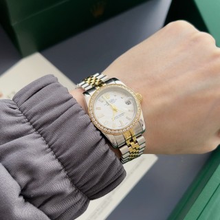 Rolex Datejust 31mm Diamond Bezel Two-Tone Watch view 9