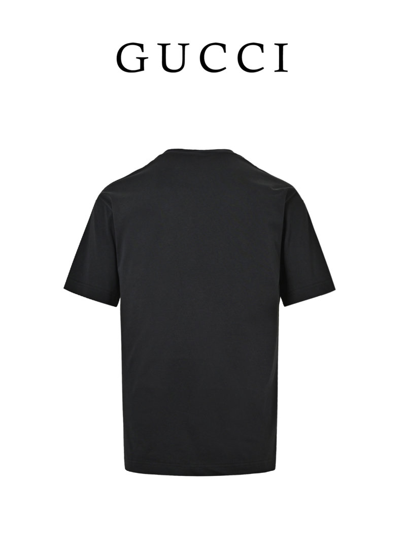 Gucci Black Logo Print Short Sleeve T-Shirt view