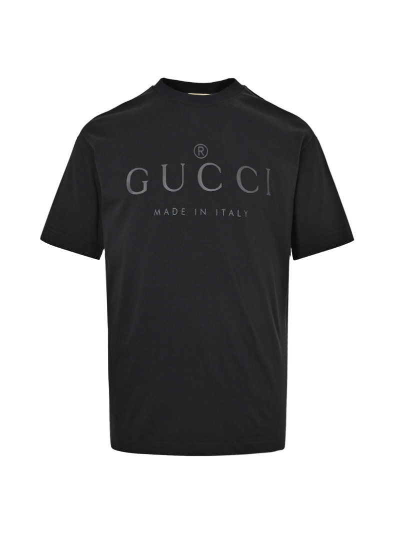 Gucci Black Logo Print Short Sleeve T-Shirt view
