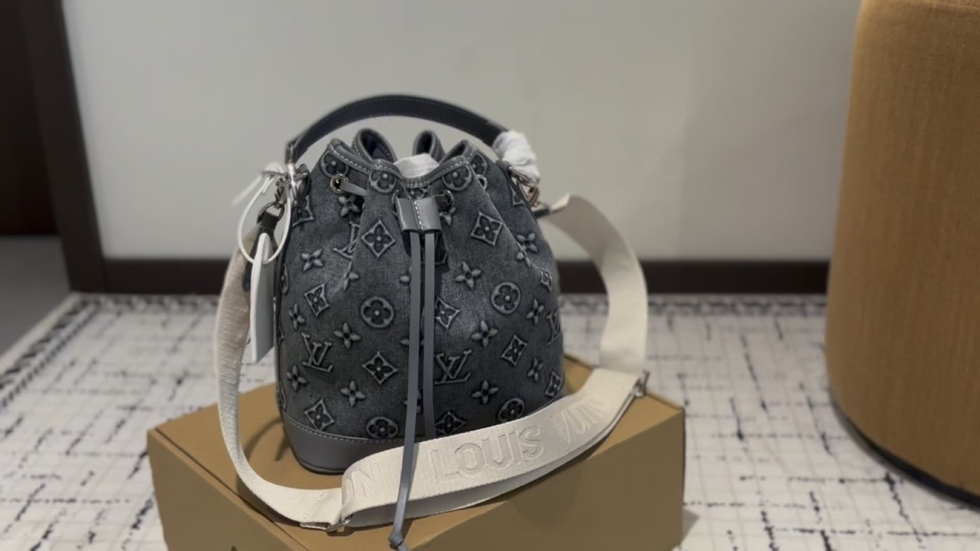 Louis Vuitton Monogram Canvas Bucket Bag Grey