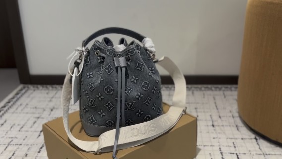 Louis Vuitton Monogram Canvas Bucket Bag Grey