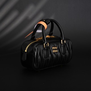 Miu Miu Bowling Bag Black Quilted view 2