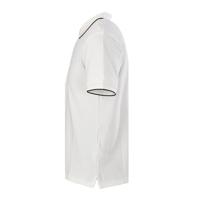 Miu Miu White Polo Shirt with Navy Trim view