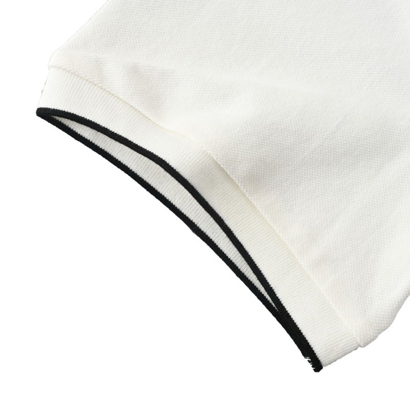 Miu Miu White Polo Shirt with Navy Trim view