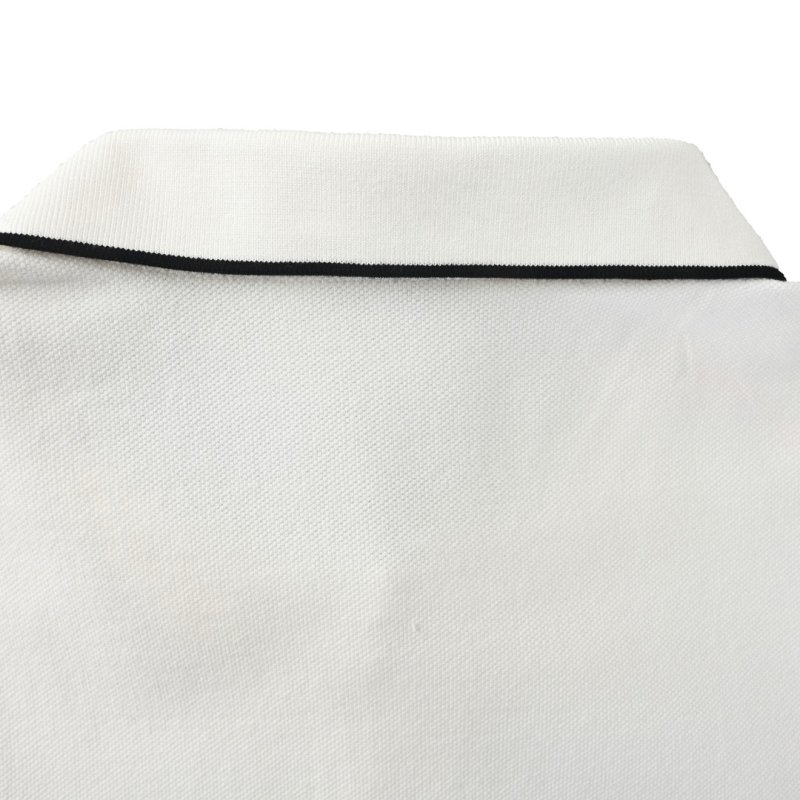 Miu Miu White Polo Shirt with Navy Trim view