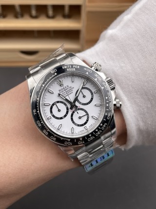 Rolex Daytona Panda White Dial 40mm Chronograph view 9