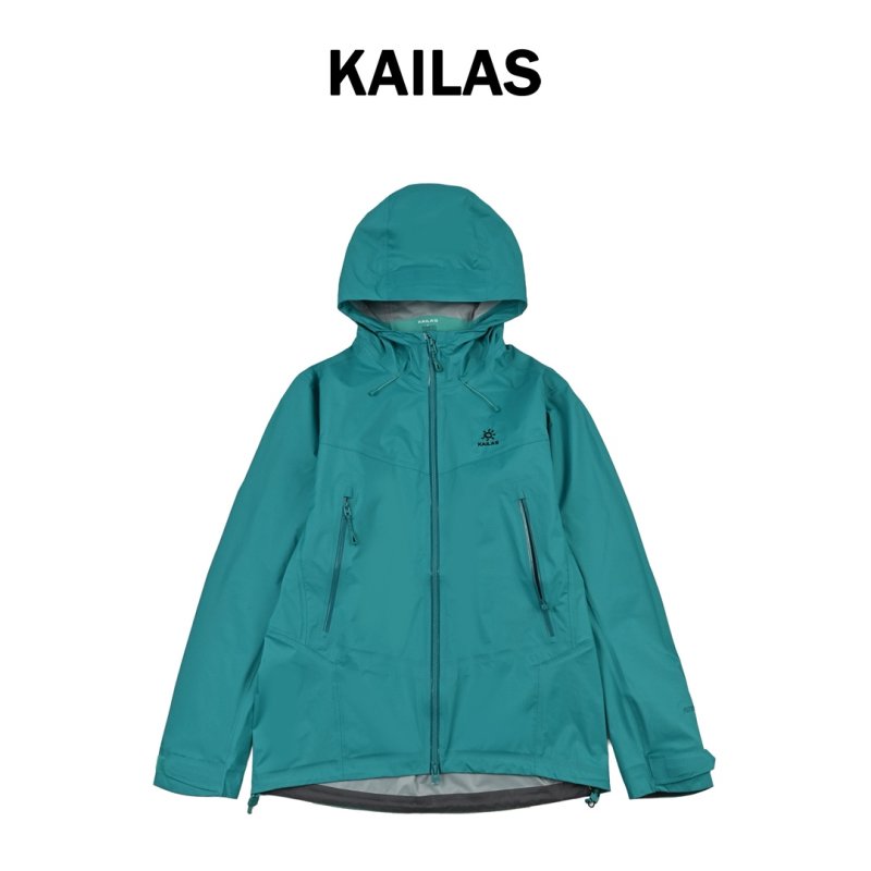 Turquoise Windbreaker Jacket with Contrast Collar view