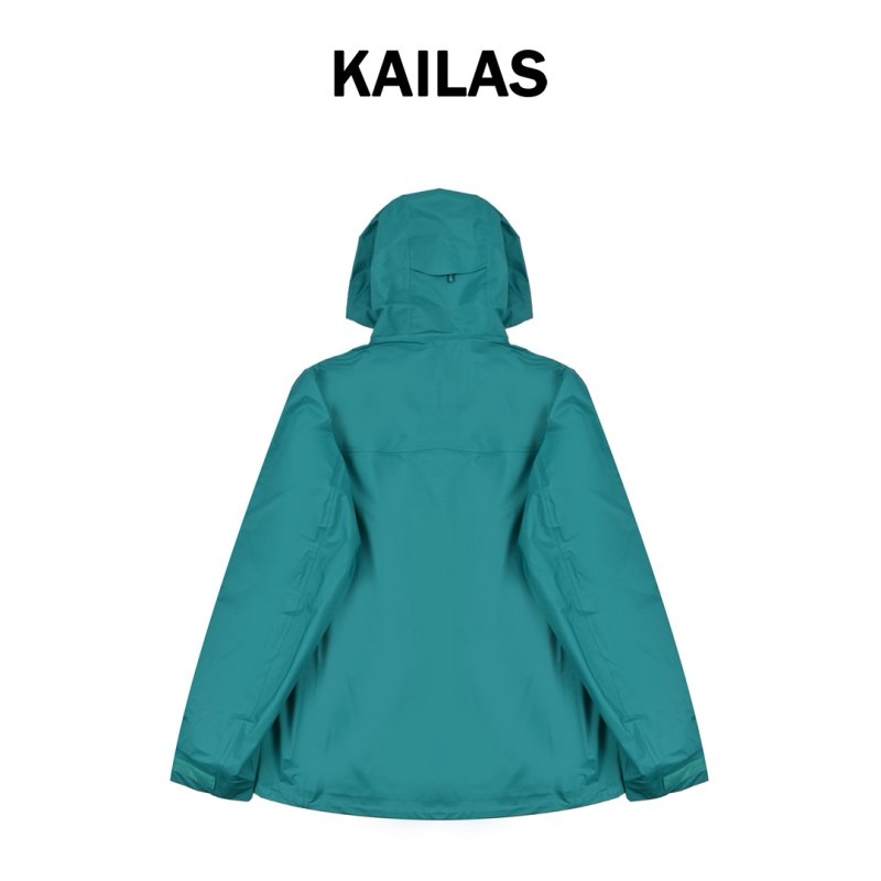 Turquoise Windbreaker Jacket with Contrast Collar view