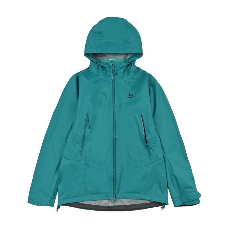 Turquoise Windbreaker Jacket with Contrast Collar view