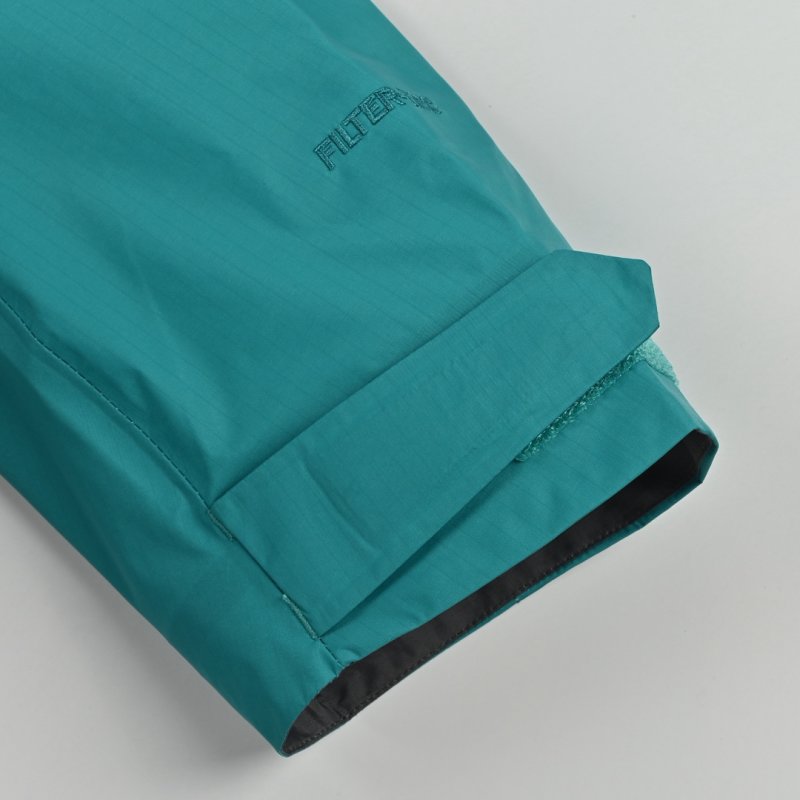 Turquoise Windbreaker Jacket with Contrast Collar view