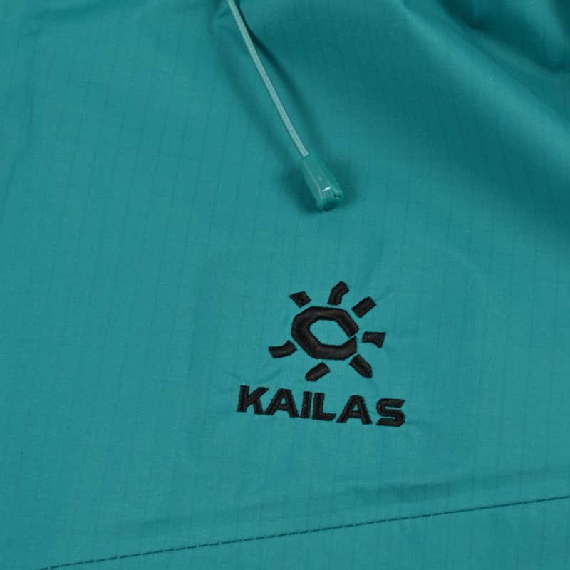 Turquoise Windbreaker Jacket with Contrast Collar view