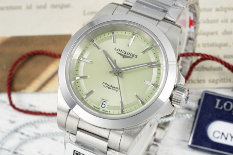 Longines Conquest Automatic 34mm Brown Dial Steel Watch view 2