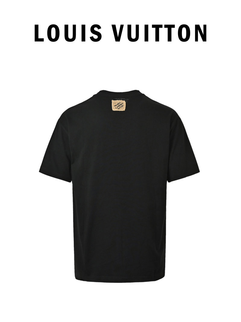 Black Gold Script Logo Short Sleeve T-Shirt view