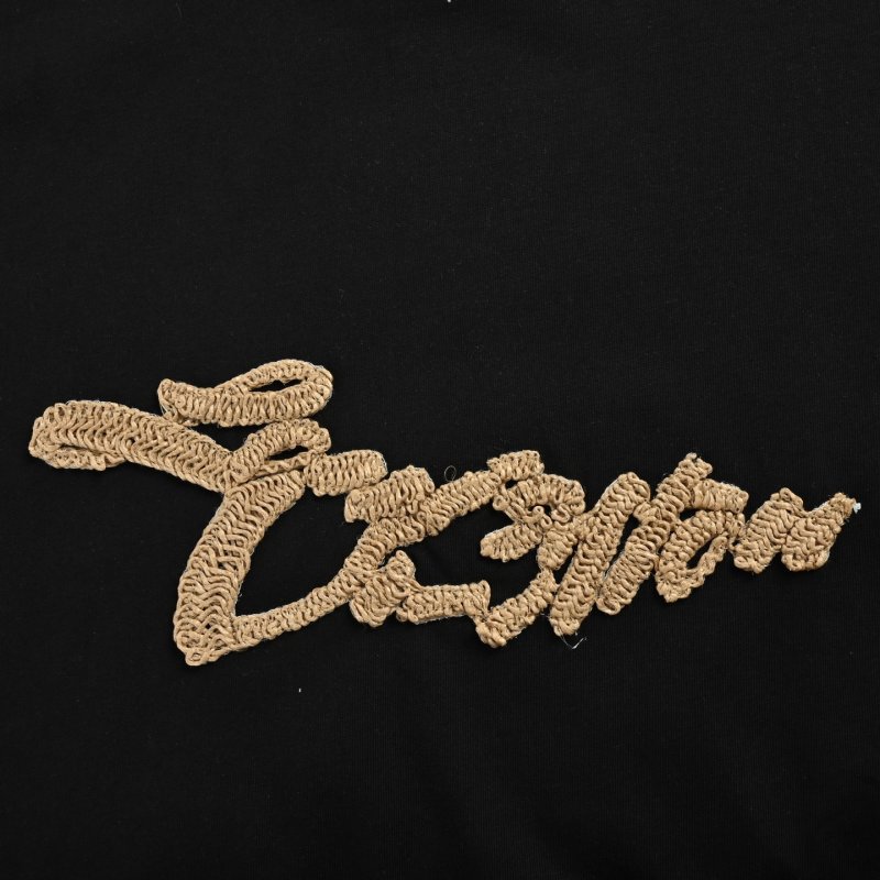 Black Gold Script Logo Short Sleeve T-Shirt view