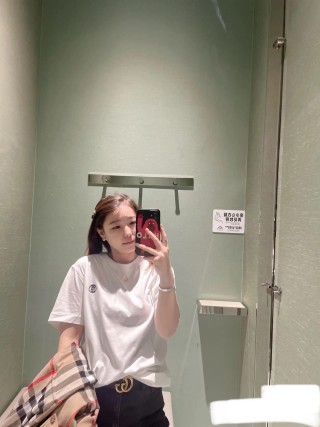 White Classic Short Sleeve T-Shirt with Minimal Chest Logo view 2