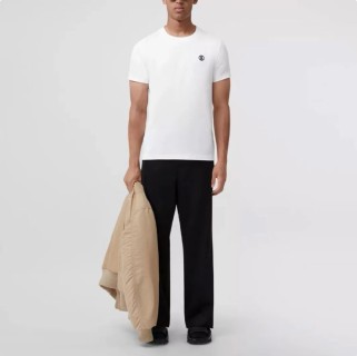 White Classic Short Sleeve T-Shirt with Minimal Chest Logo view 6