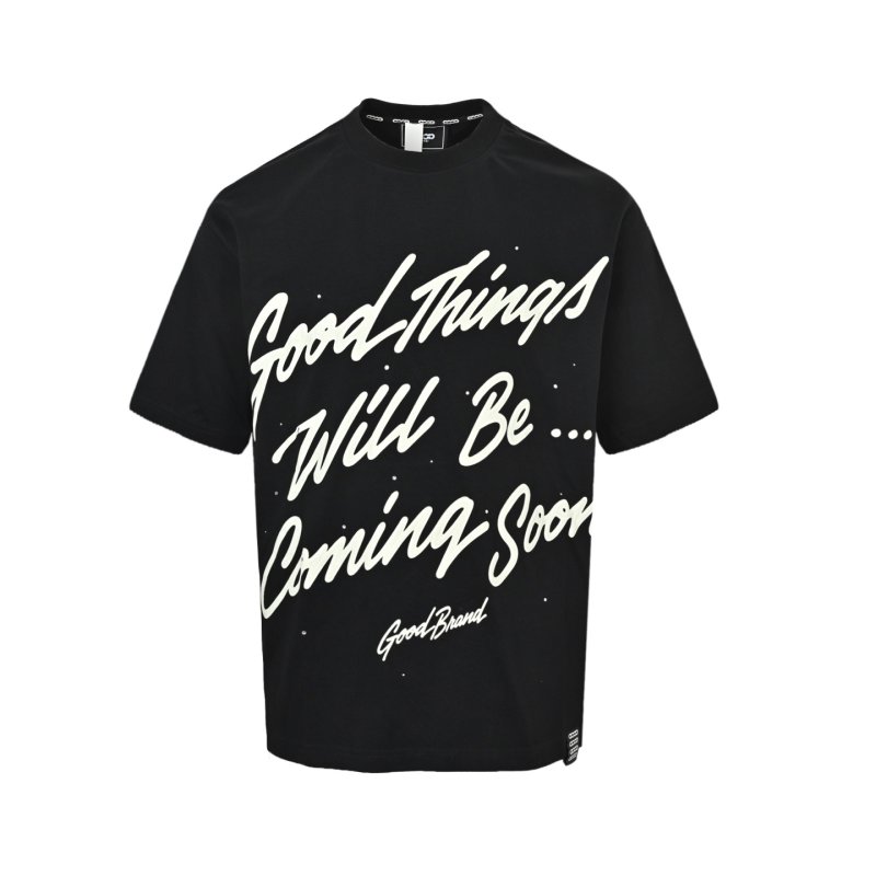 Good Things Will Be Coming Soon Black T-Shirt view