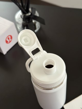 lululemon Back to Life Sport Water Bottle 24oz White view 8