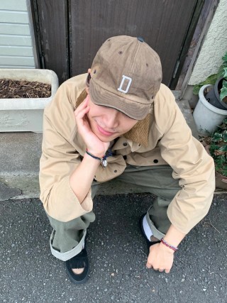 Beige Corduroy Collar Button-Up Overshirt Jacket view 8