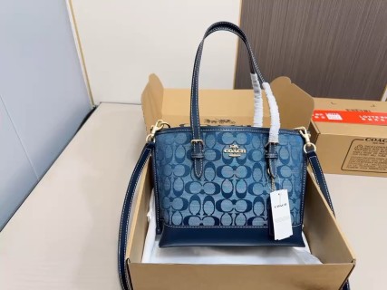 Coach Signature Navy Tote Bag
