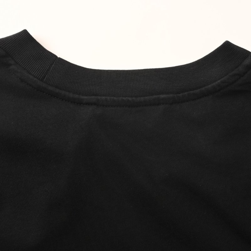 Moncler Logo Embroidered Black T-Shirt view
