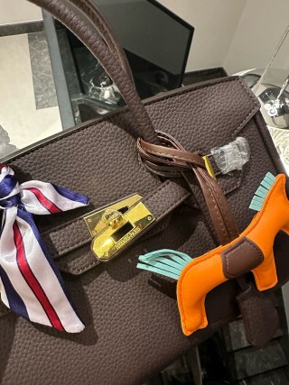 Hermès Birkin 29 Platinum Togo Leather Bag view 7