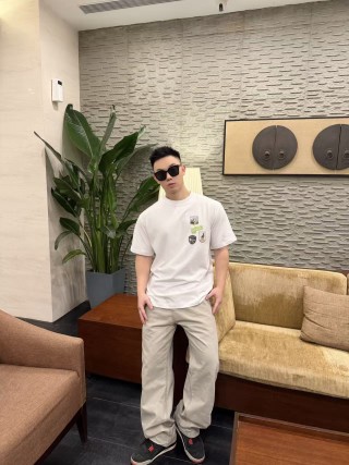 Dior White Multi-Badge T-Shirt view 2