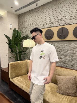 Dior White Multi-Badge T-Shirt view 3
