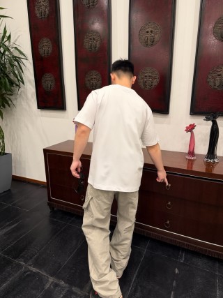 Dior White Multi-Badge T-Shirt view 7