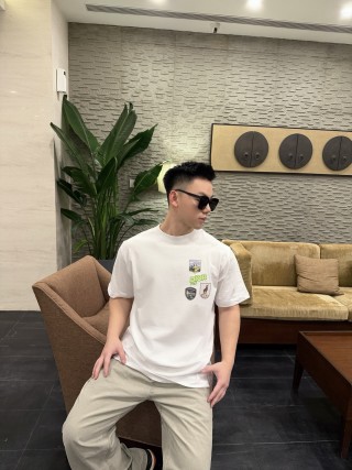 Dior White Multi-Badge T-Shirt view 8