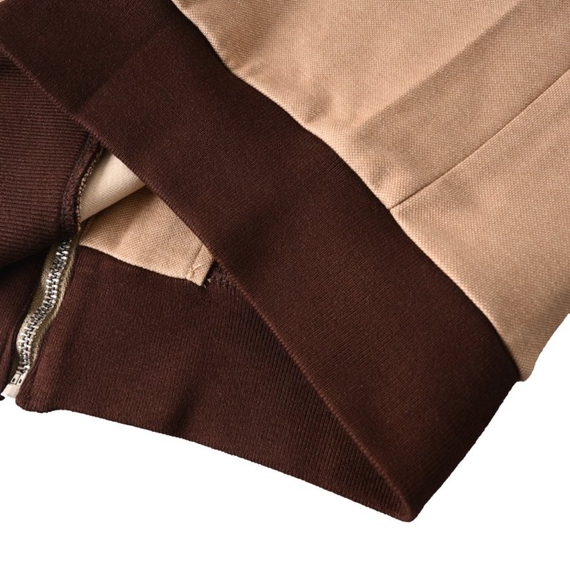 Miu Miu Colorblock Track Jacket Beige Black view