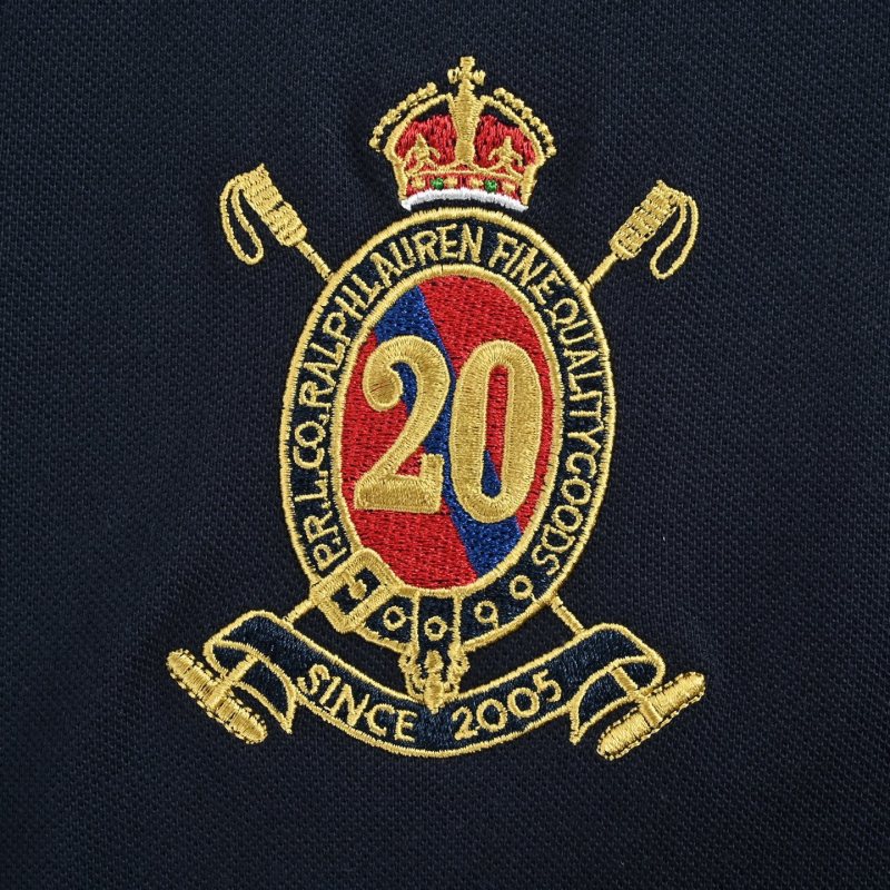 Polo Ralph Lauren Navy Polo Shirt with Number 3 Logo view