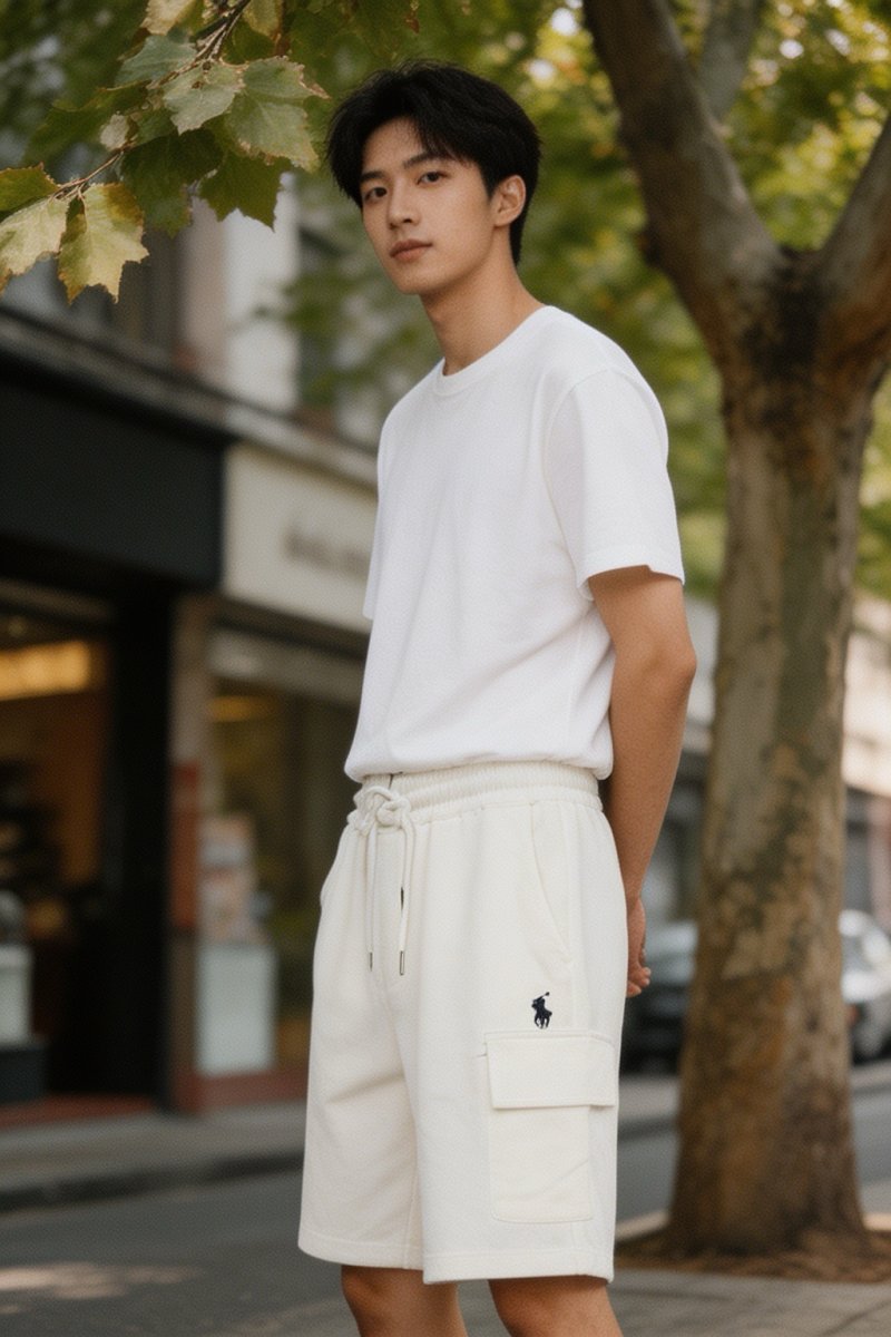Polo Ralph Lauren Cream Drawstring Shorts view