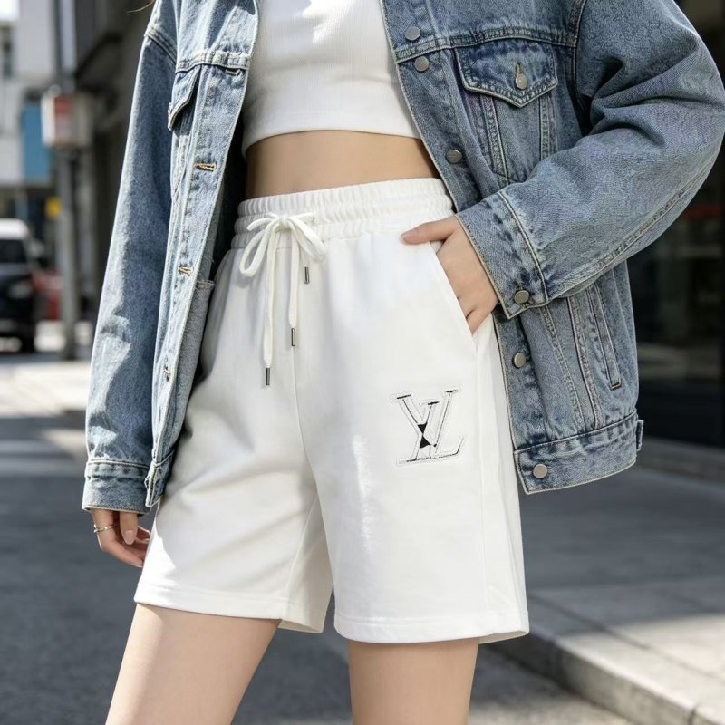 Louis Vuitton White Logo Shorts view