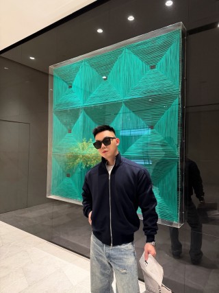 Stone Island Navy Zip-Up Overshirt Jacket view 4