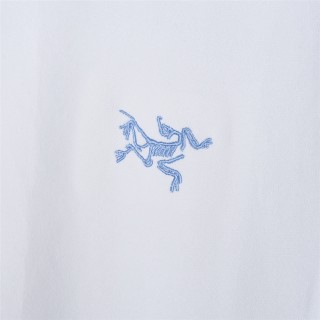 Arc'teryx White Blue Colorblock Short Sleeve T-Shirt view 8