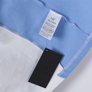 Arc'teryx White Blue Colorblock Short Sleeve T-Shirt view 9