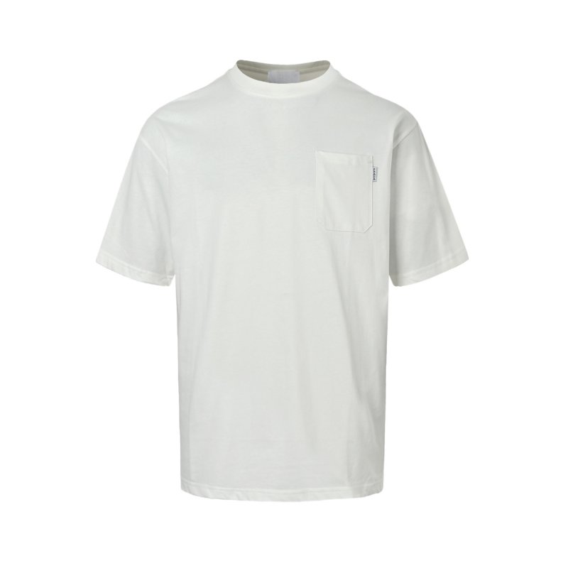 White Pocket T-Shirt with Chest Logo view