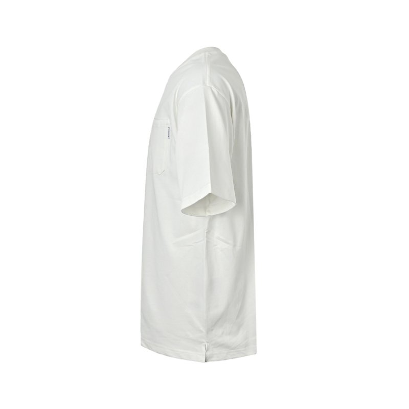 White Pocket T-Shirt with Chest Logo view
