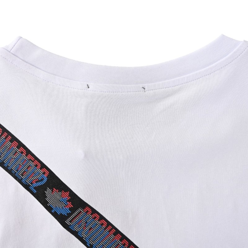 Dsquared2 Cross-Tape Logo White T-Shirt view