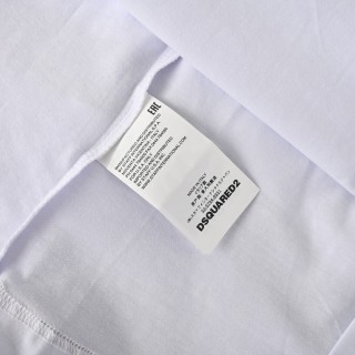 Dsquared2 Cross-Tape Logo White T-Shirt view 9
