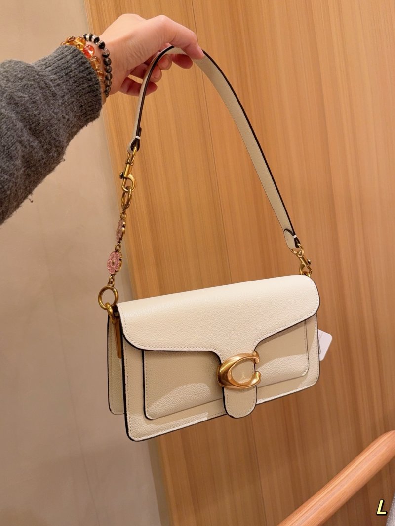 Coach Tabby White Leather Shoulder Bag view