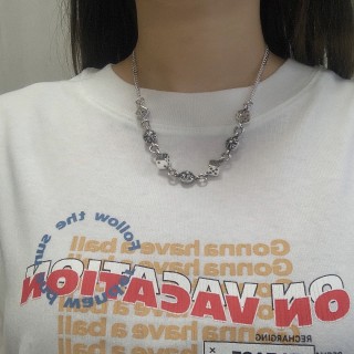 Chrome Hearts Dice Pendant Silver Chain Necklace view 3