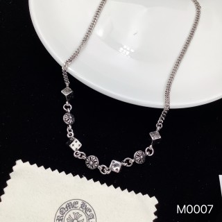 Chrome Hearts Dice Pendant Silver Chain Necklace view 8