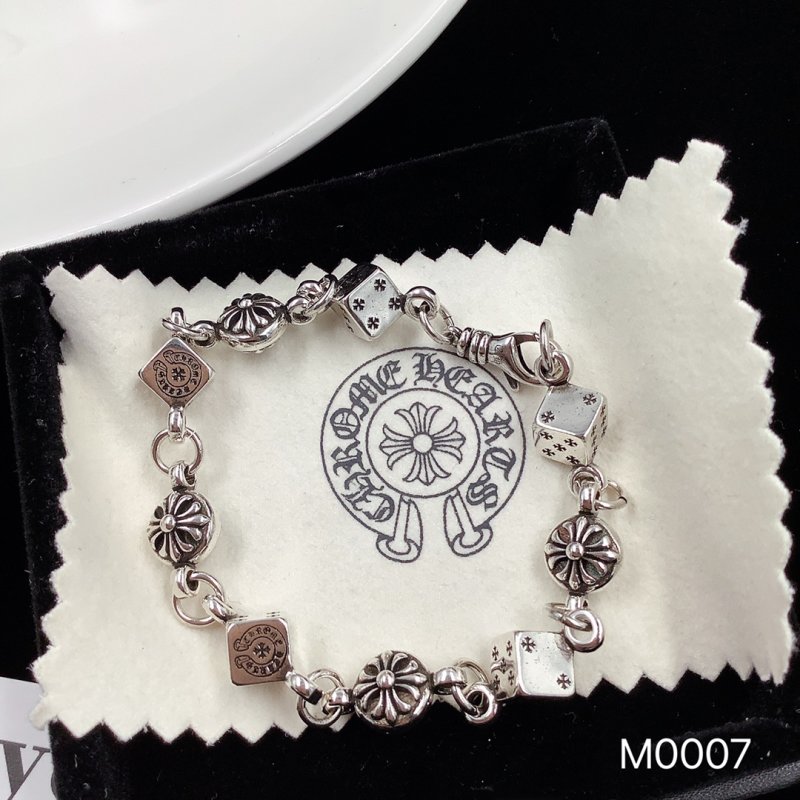 Chrome Hearts Dice Pendant Silver Chain Necklace view